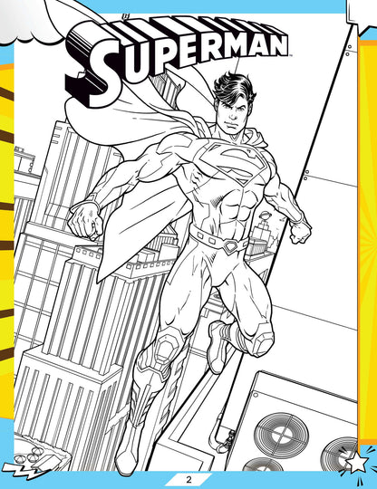 Superman Activity and Colouring  Book - Tinycubs - 
