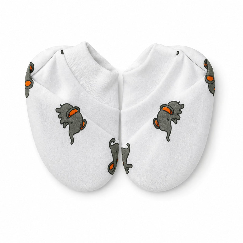 Elefantastic Set(Cap, Booties, & Mittens)