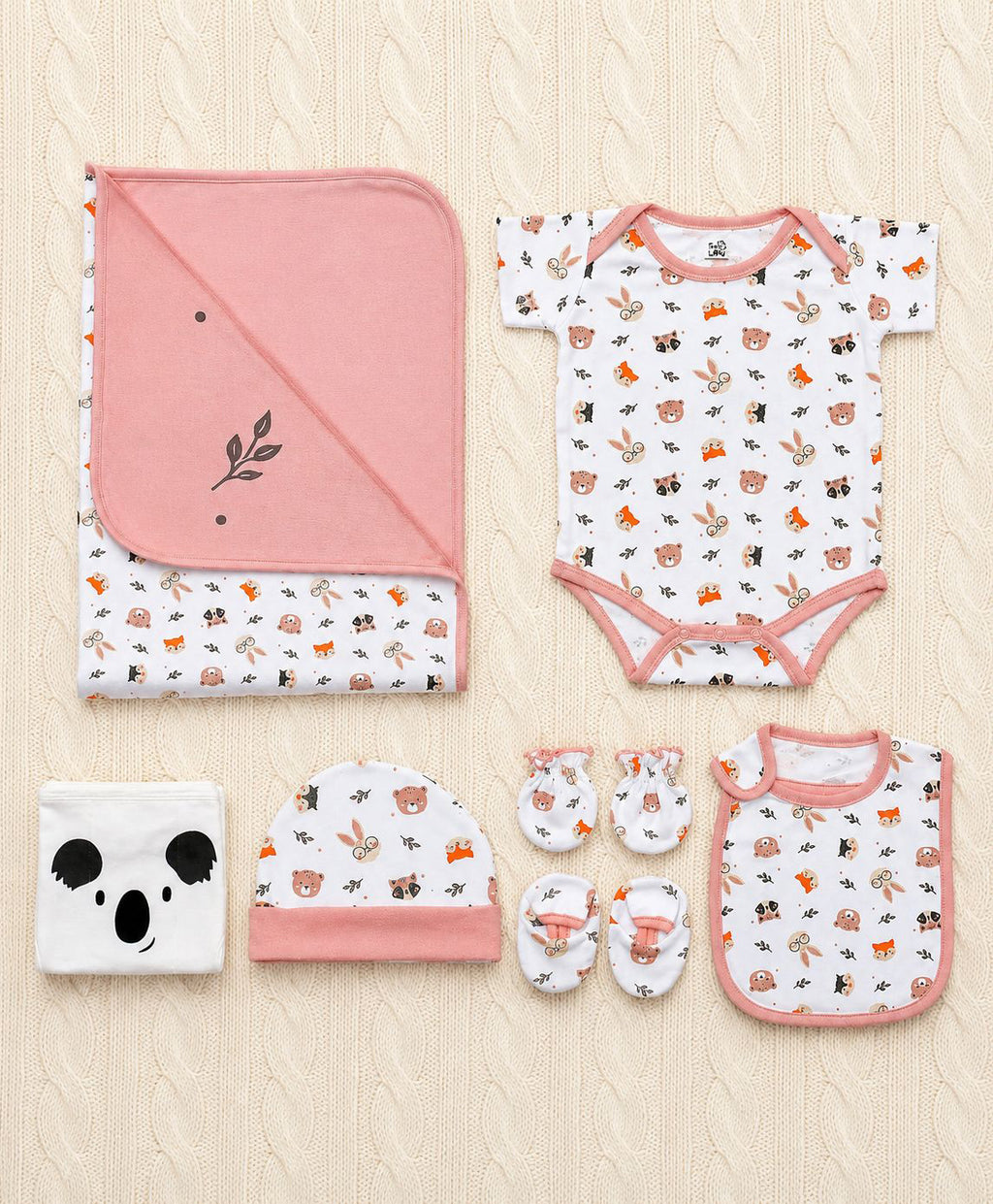 Tiny Lane Tiny Wild Series Gift Set for Infants  Pack of 7  Multicolor