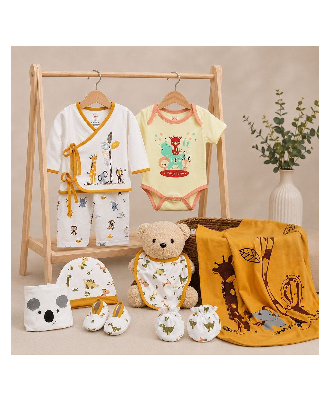 Tiny LaneJungle Tribe Infant Gift Set | Pack of 9