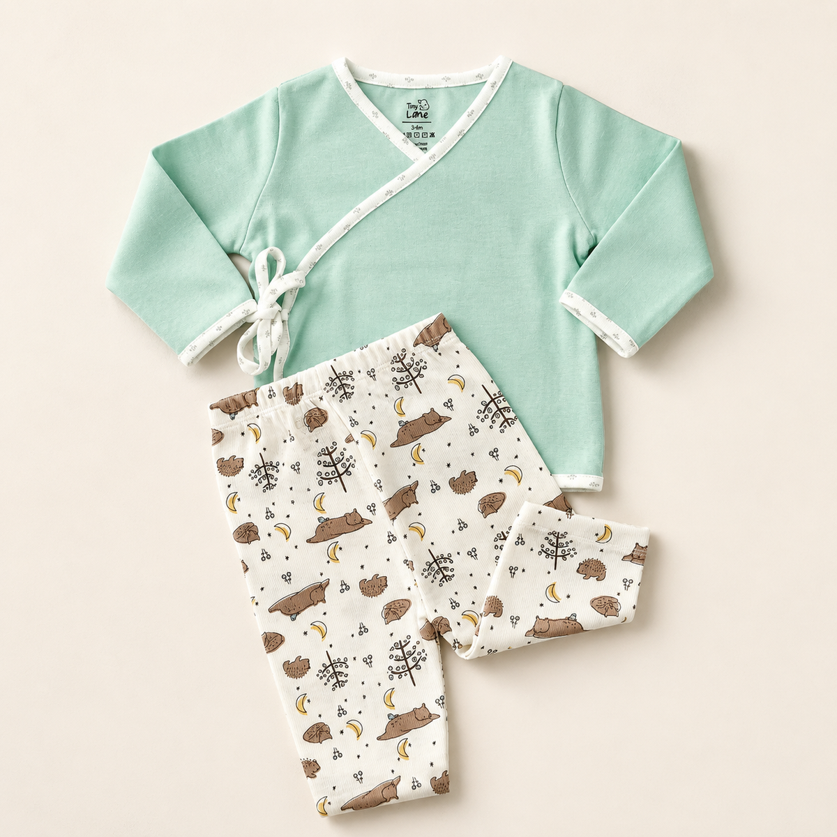 Tiny Lane All In One Baby Minty Gift Set Pack Of 9  Multicolor
