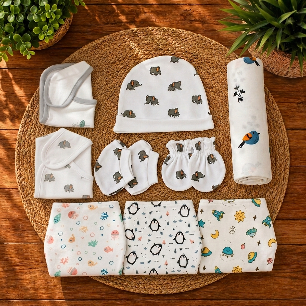 Tiny Lane Tweeting Bird Baby Gift Set Pack of 9