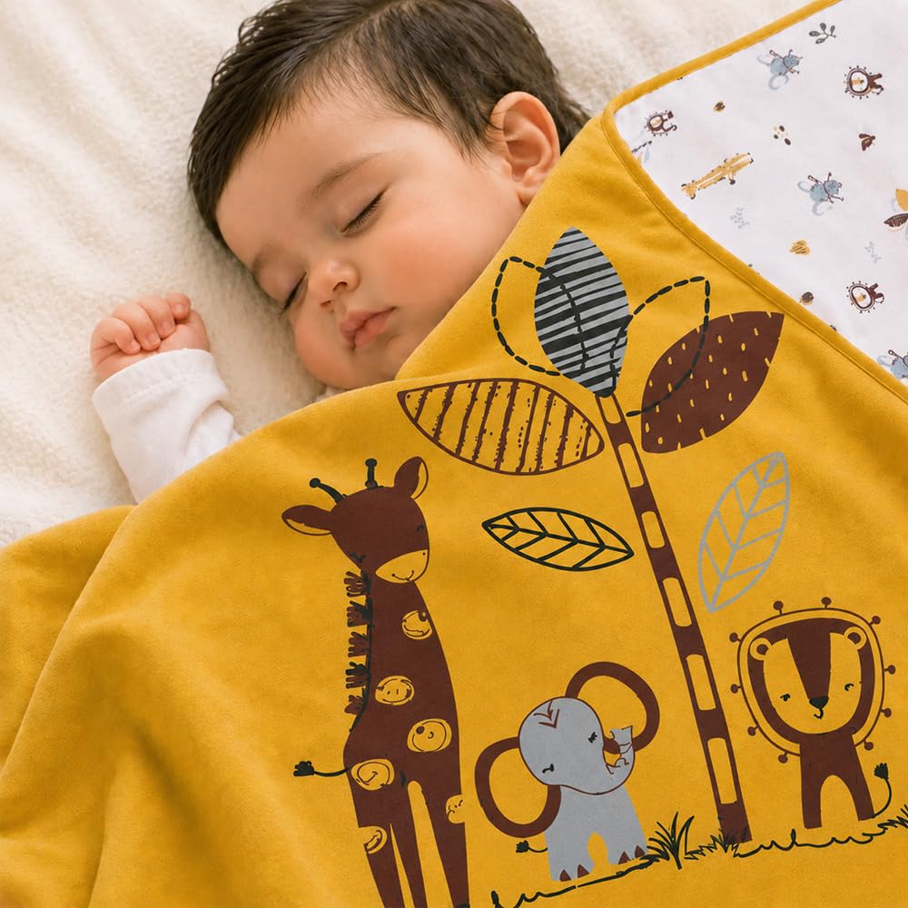 Tiny Lane Jungle Tribe Newborn Baby Blanket