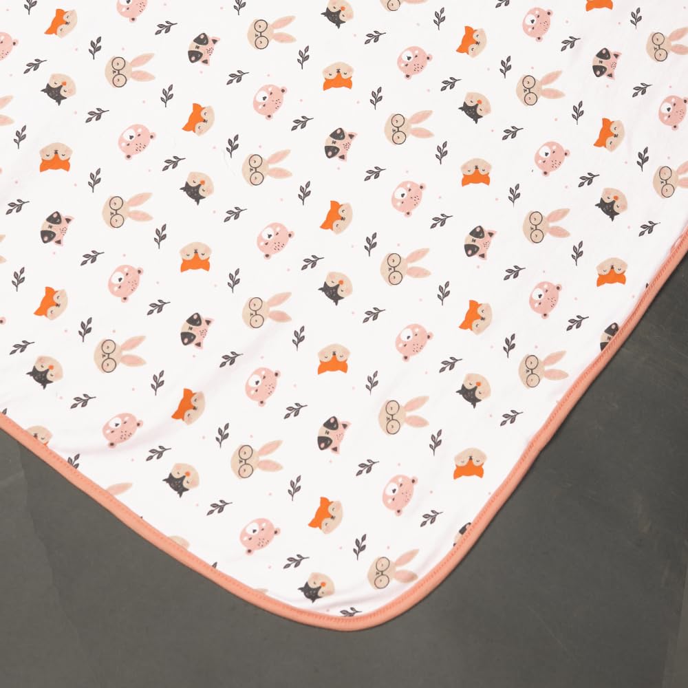 Tiny Lane Faces Design Newborn Baby Blanket