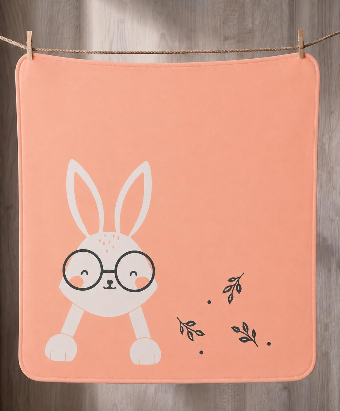 Tiny Lane Faces Design Newborn Baby Blanket
