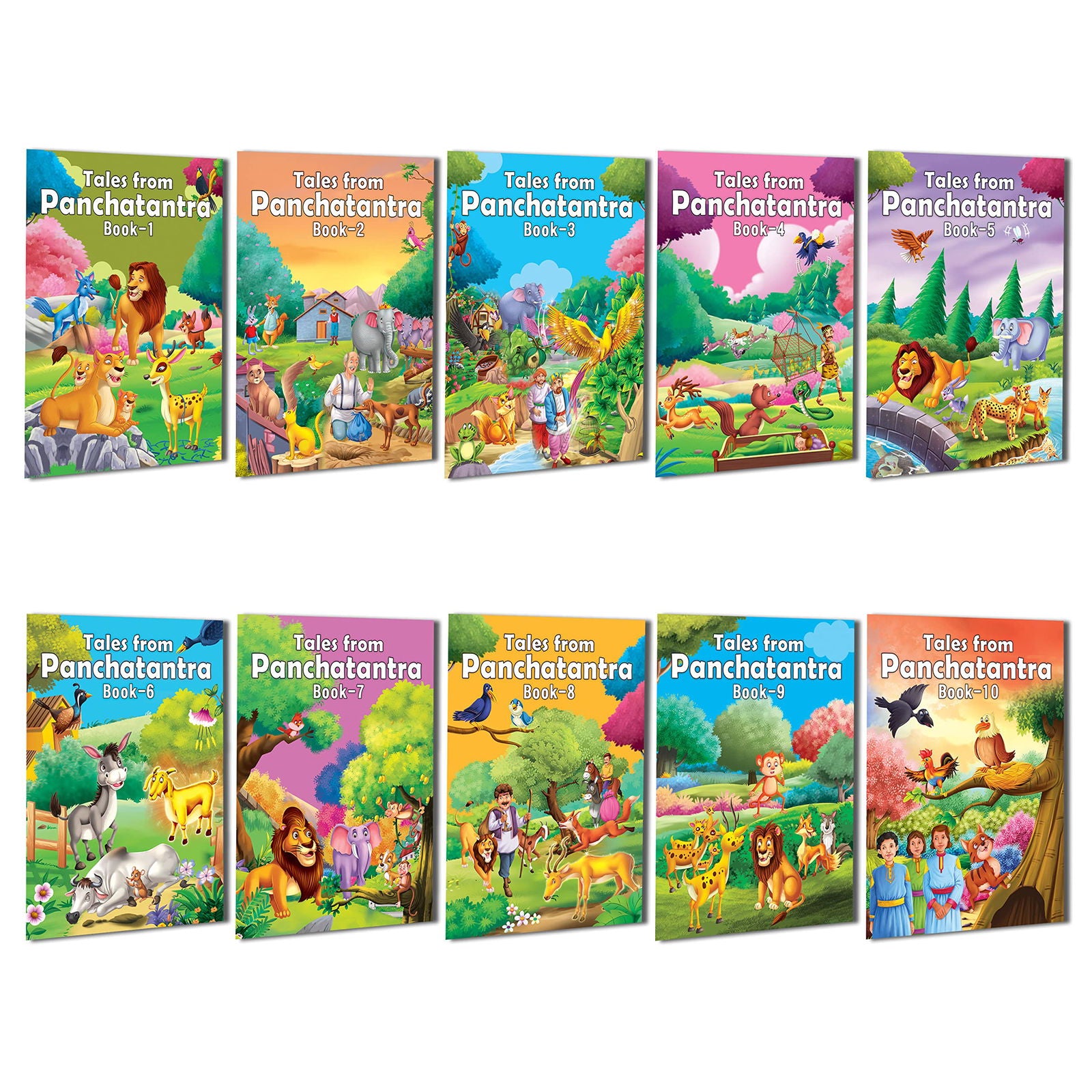 Tales from Panchatantra - A Pack of 10 Books - Tinycubs - 