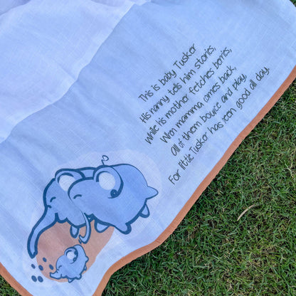 The Elephant Clan Muslin Dohar - Tinycubs - 