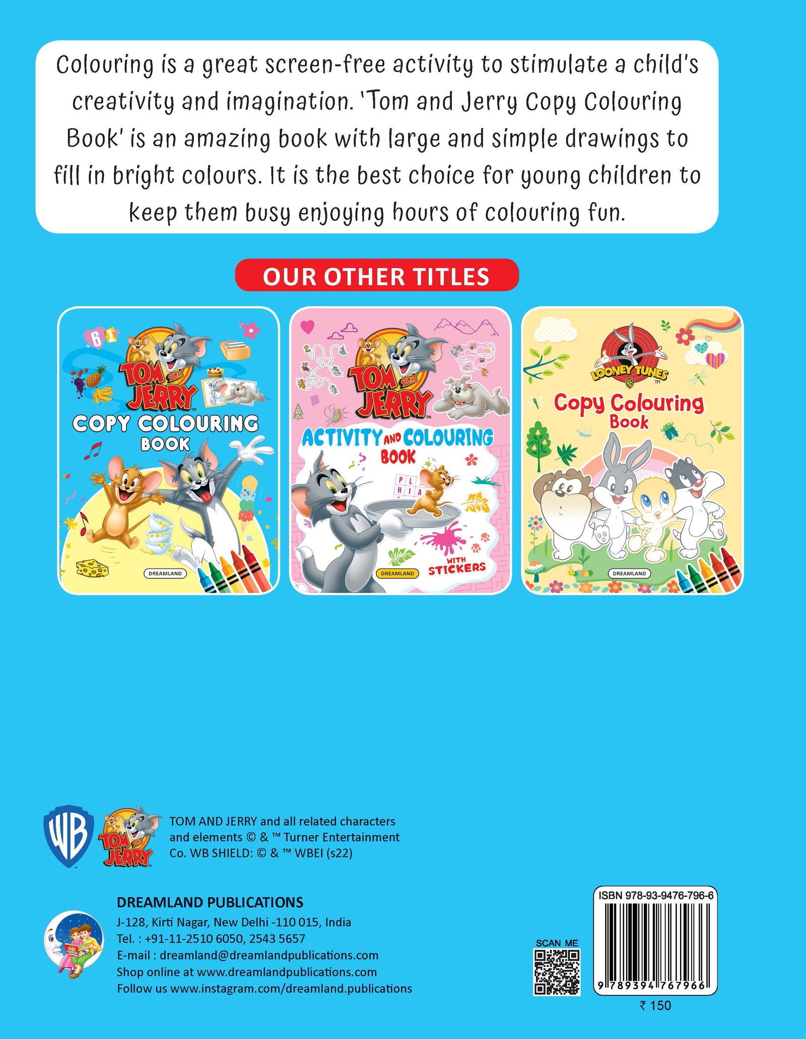 Tom and Jerry Copy Colouring Book - Tinycubs - 