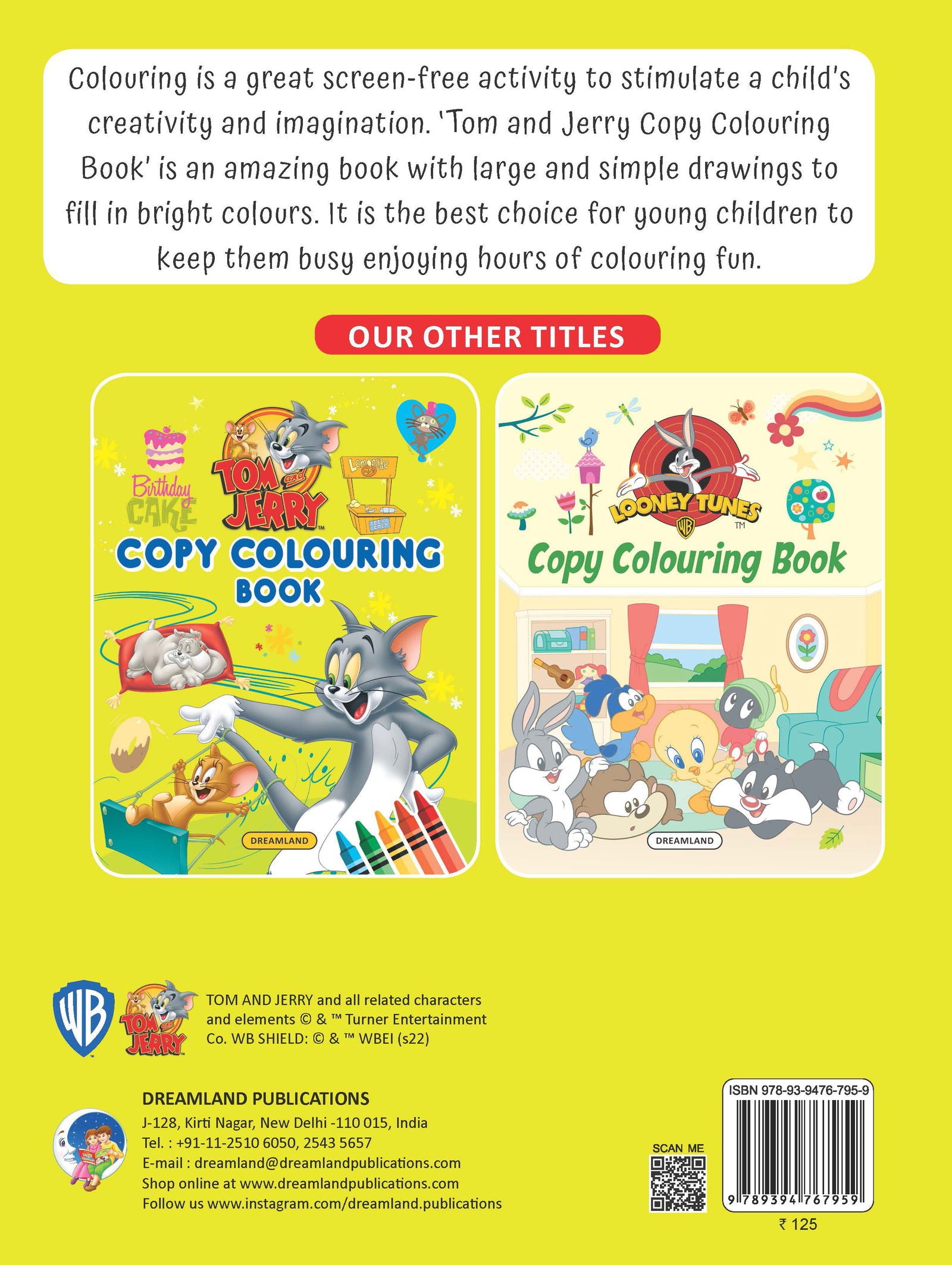 Tom and Jerry Copy Colouring Book - Tinycubs - 