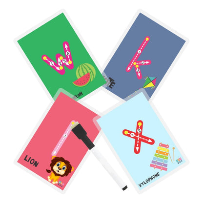 Lowercase abc rewritable Flashcards / Tracing mats - Tinycubs - 