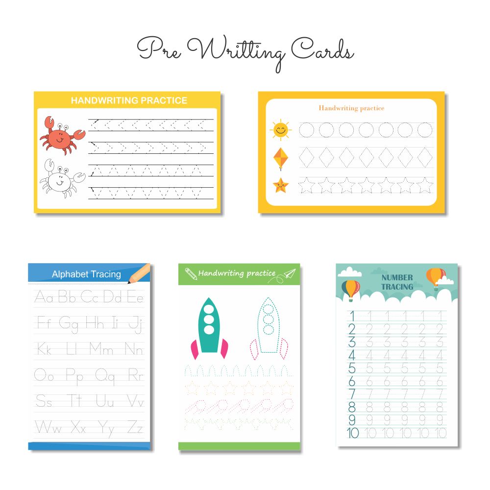 Numbers rewritable Flashcards / Tracing mats - Tinycubs - 