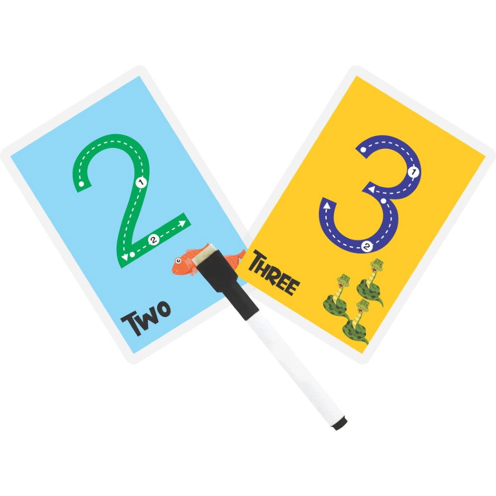 Numbers rewritable Flashcards / Tracing mats - Tinycubs - 