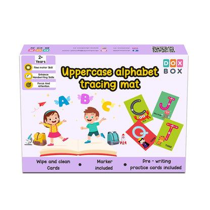 Uppercase ABC rewritable Flashcards / Tracing mats - Tinycubs - 