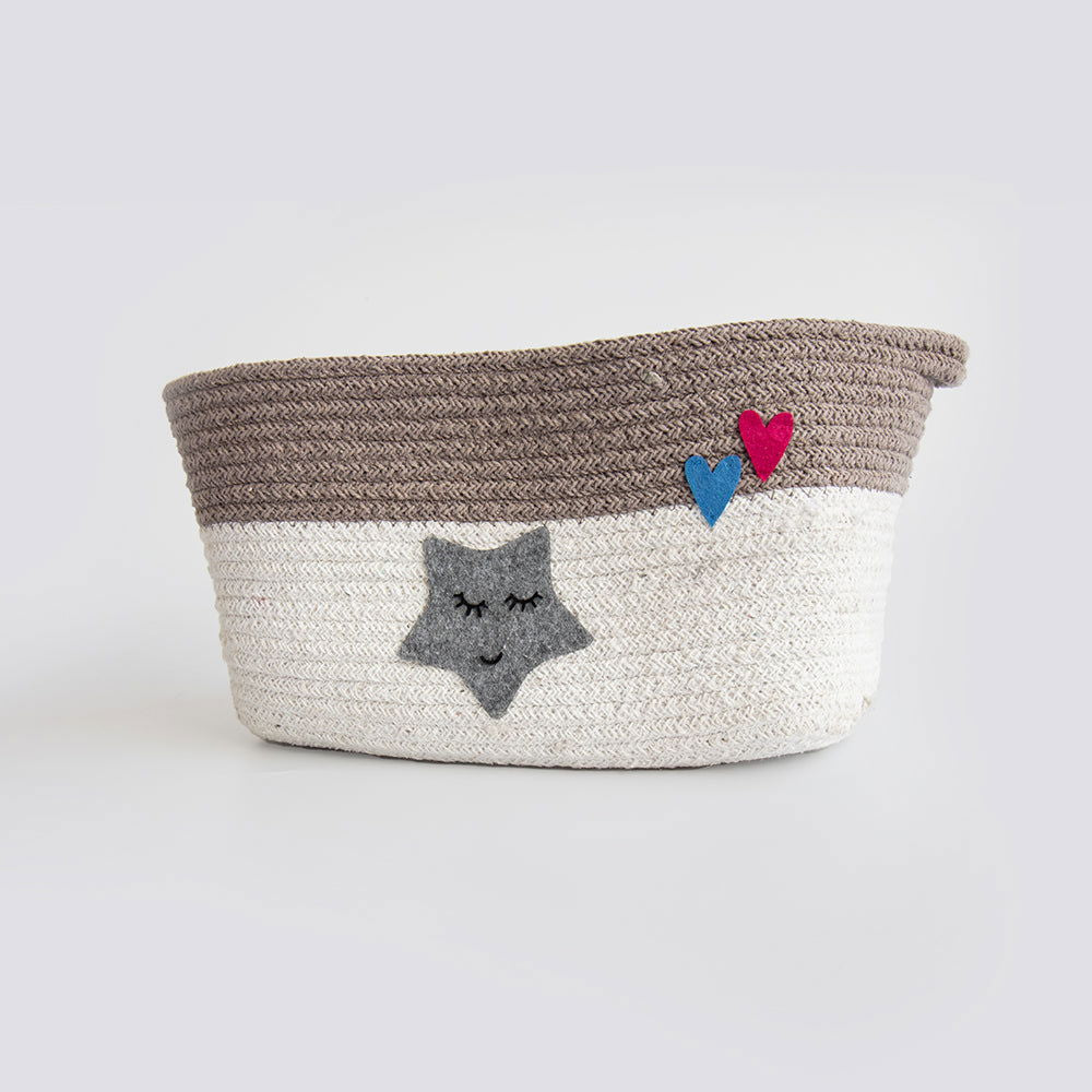 Twinkly Stars- Cotton Rope Basket - Tinycubs - 