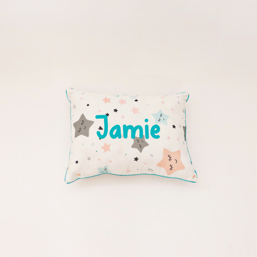 Twinkly Stars- Throw Cushion (Blue) - Tinycubs - 
