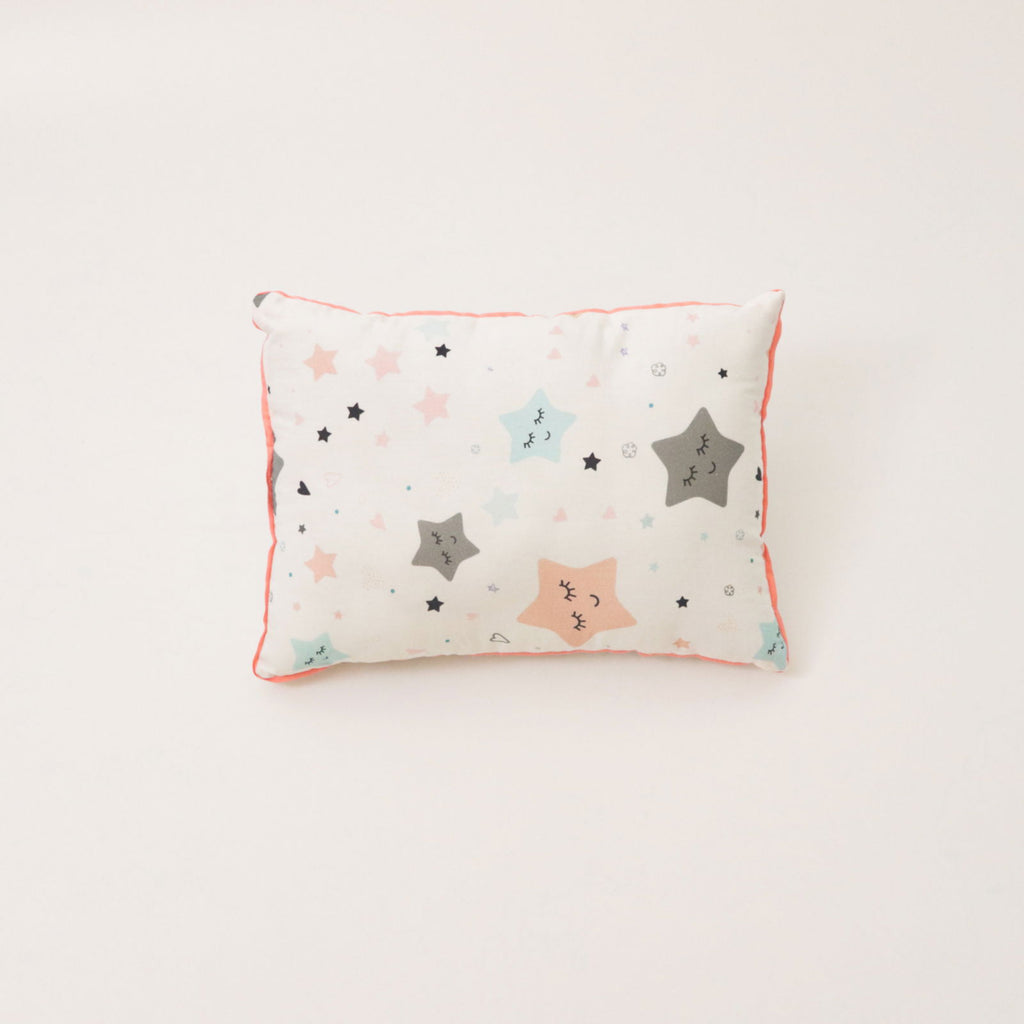 Twinkly Stars- Throw Cushion (Peach) - Tinycubs - 
