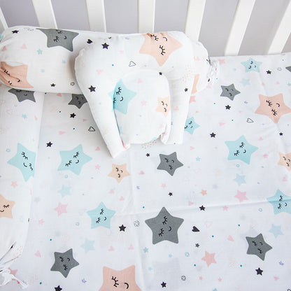 Twinkly Stars - Cot Bedsheet Set (Fitted) - Tinycubs - 