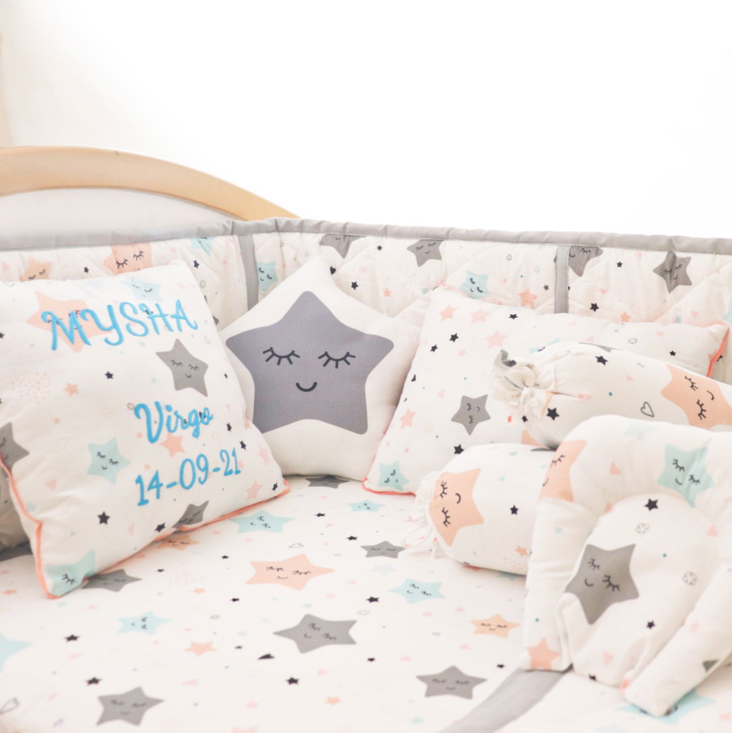 Twinkly Stars - Organic Cot Bedding Gift Set - Tinycubs - 