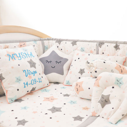 Twinkly Stars - Organic Cot Bedding Gift Set - Tinycubs - 