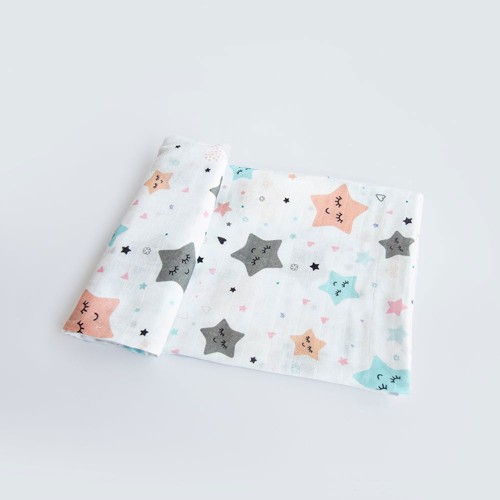 Twinkly Stars - Organic Luxury Swaddle - Tinycubs - 