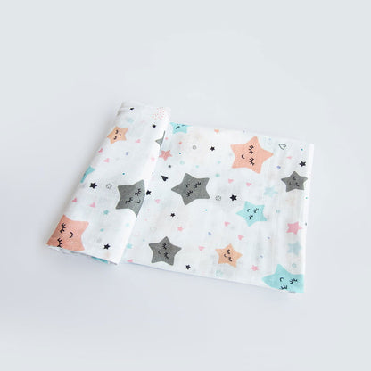 Twinkly Stars - Organic Luxury Swaddle - Tinycubs - 