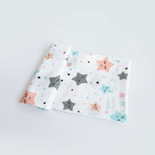 Twinkly Stars - Organic Luxury Swaddle - Tinycubs - 