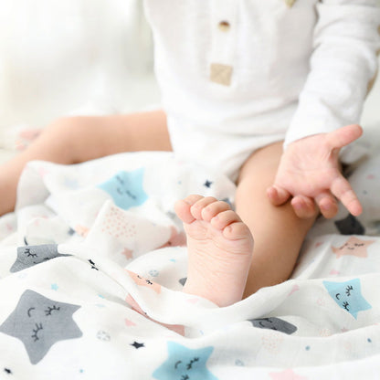 Twinkly Stars - Organic Luxury Swaddle - Tinycubs - 