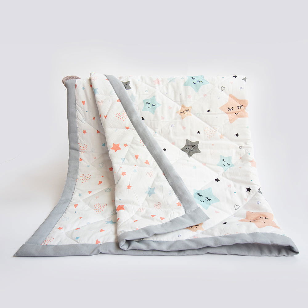 Twinkly Stars - Reversible Comfort Quilt - Tinycubs - 