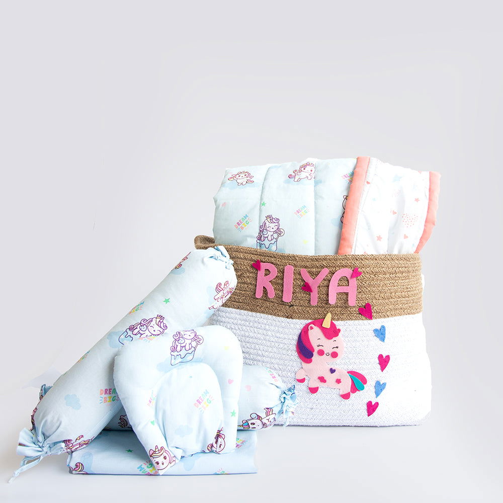 Unicorn Dreams- Cotton Rope Baskets (Set Of 2) - Tinycubs - 