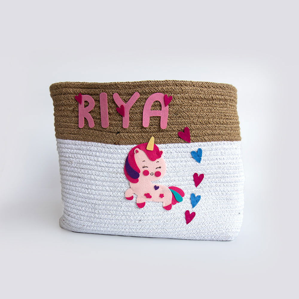 Unicorn Dreams- Cotton Rope Baskets (Set Of 2) - Tinycubs - 