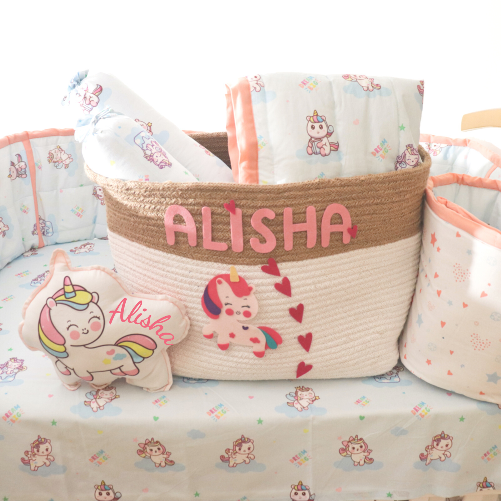 Unicorn Dreams - Organic Cot Bedding Gift Set - Tinycubs - 