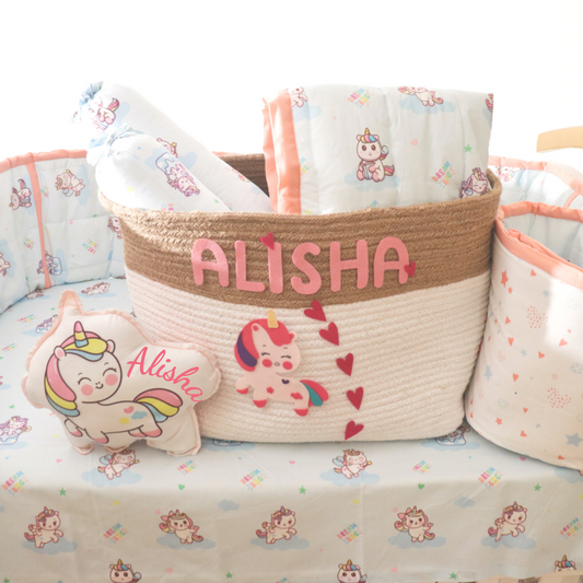 Unicorn Dreams - Organic Cot Bedding Gift Set - Tinycubs - 