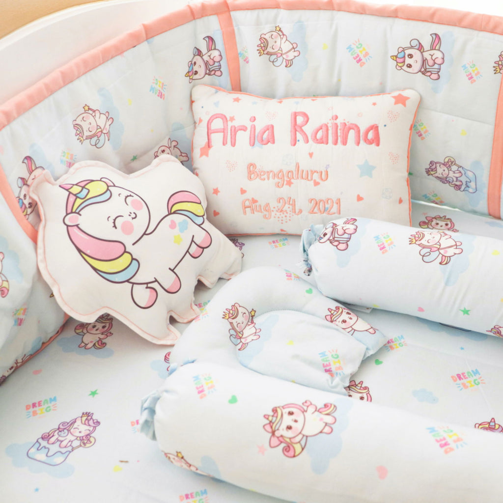 Unicorn Dreams - Organic Cot Bedding Gift Set - Tinycubs - 