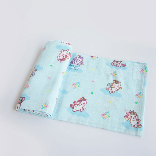 Unicorn Dreams - Organic Luxury Swaddle - Tinycubs - 