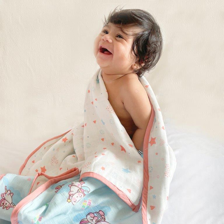 Unicorn Dreams - Reversible Muslin Blanket - Tinycubs - 