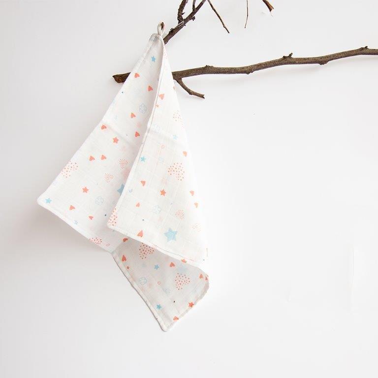 Unicorns & Dinos- Organic Muslin Wipes (Set Of 6) - Tinycubs - 