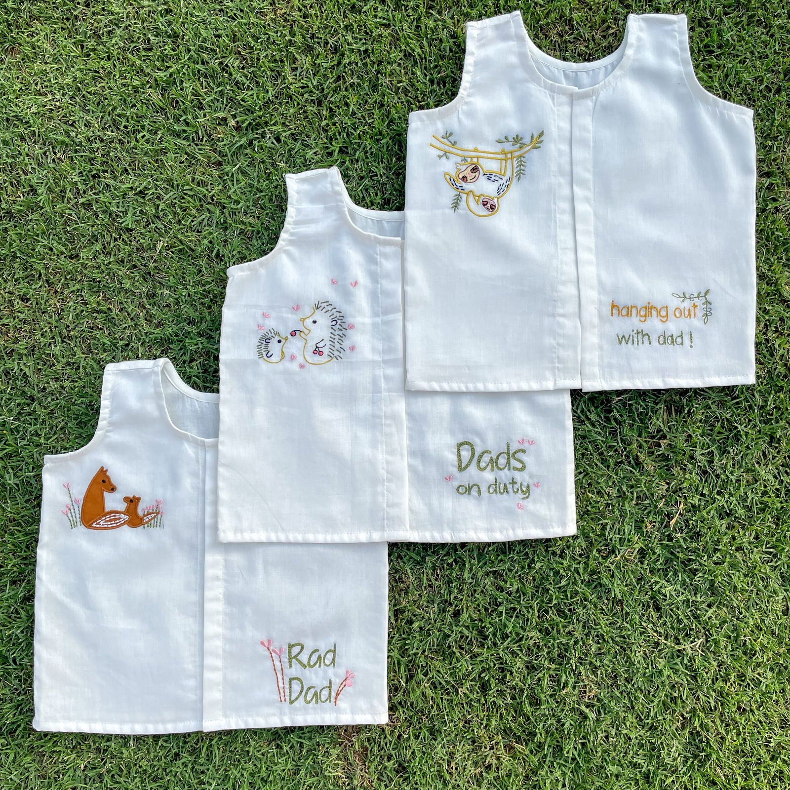 Cotton Jhablas/Vests -Set of 3 - Tinycubs - 