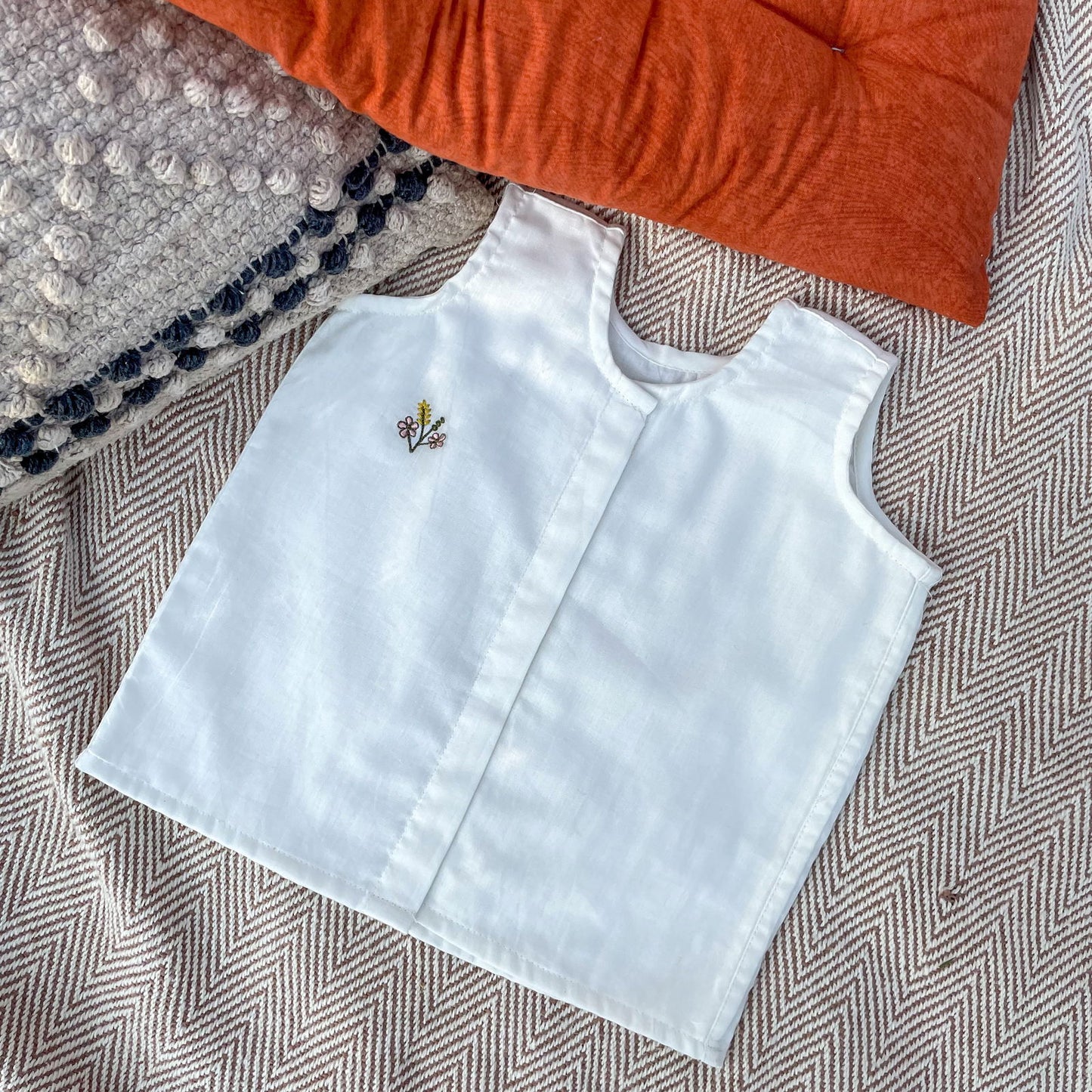 Bhaakur Organic Cotton Super soft Jhablas/Vests - Set of 5 - Tinycubs - 