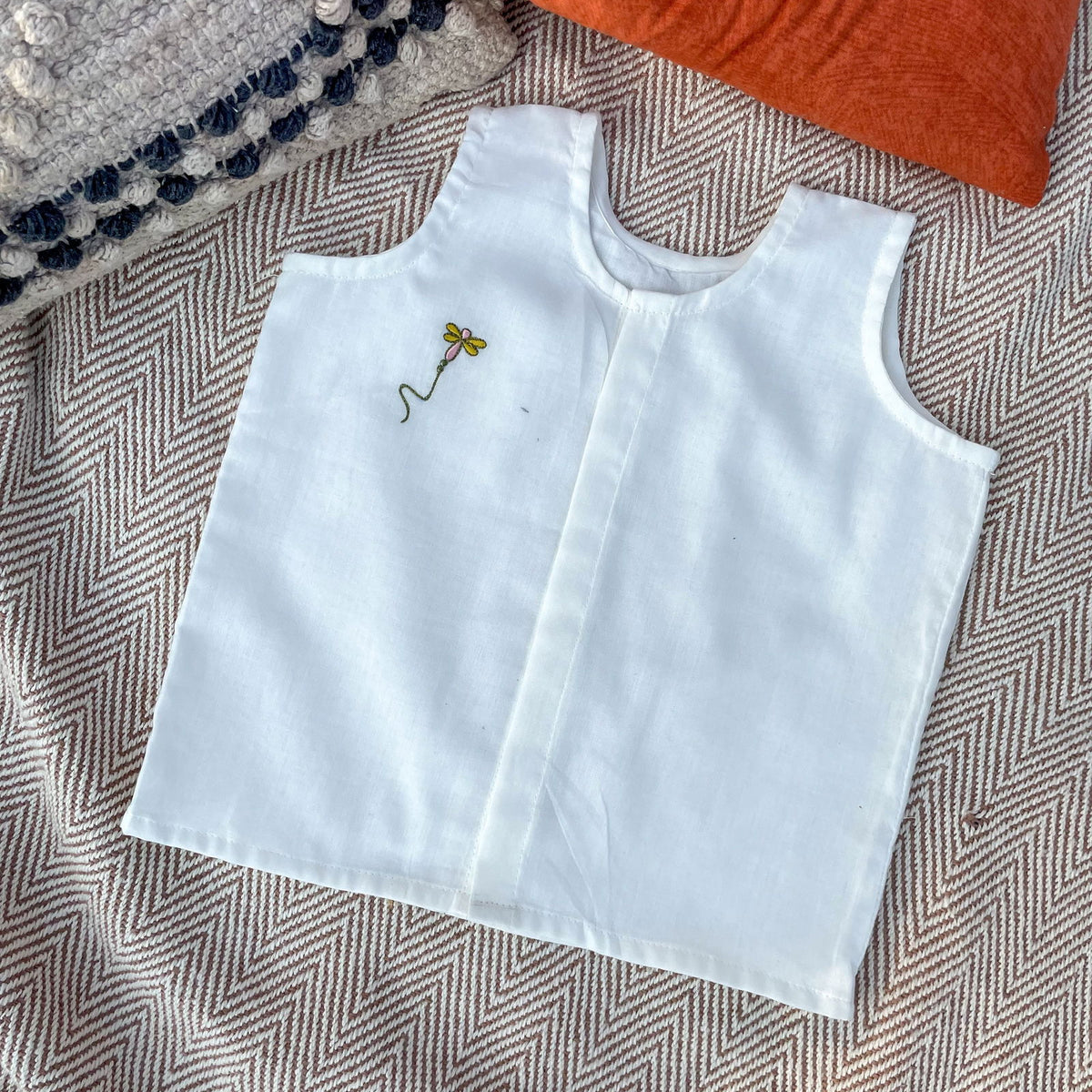 Bhaakur Cotton Jhablas/Vests| Set of 2| Sloth - Tinycubs - 
