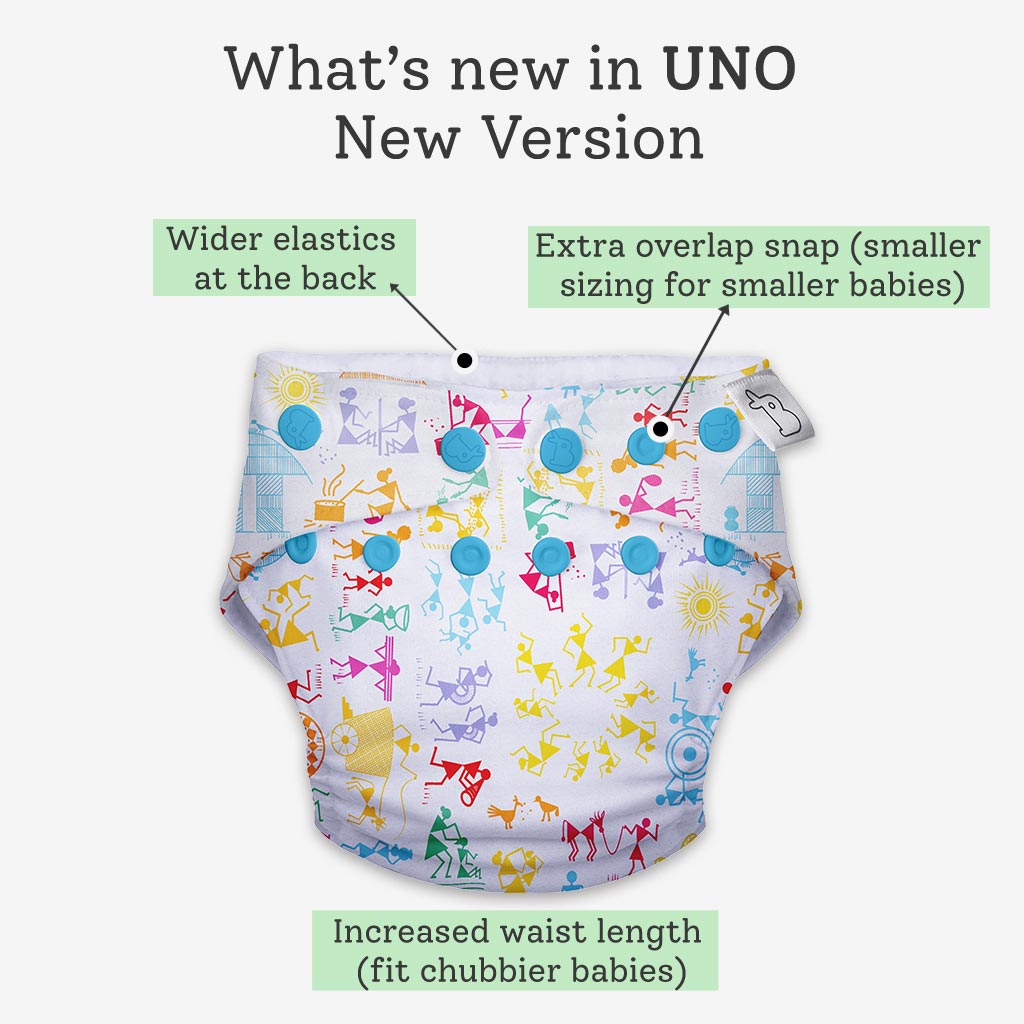 White Warli Freesize UNO - Tinycubs - 