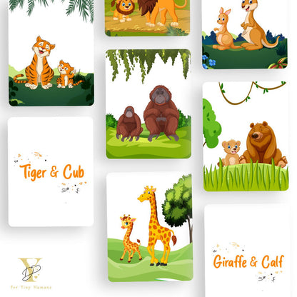 Wild Animals Flash Cards & Diwali Bodysuit Gift Set - Tinycubs - 