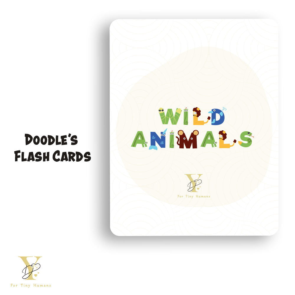 Wild Animals Flash Cards & Diwali Bodysuit Gift Set - Tinycubs - 
