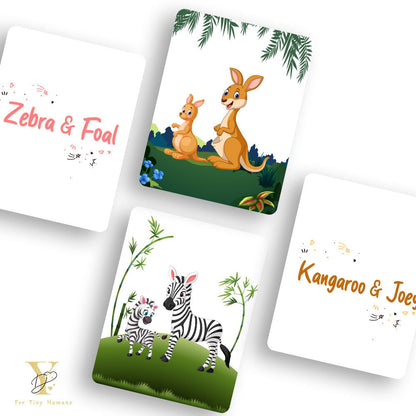Wild Animals Flash Cards & Diwali Bodysuit Gift Set - Tinycubs - 