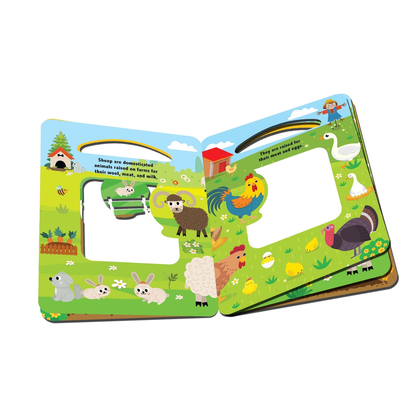Window Cut Board Book - At the Farm - Tinycubs - 