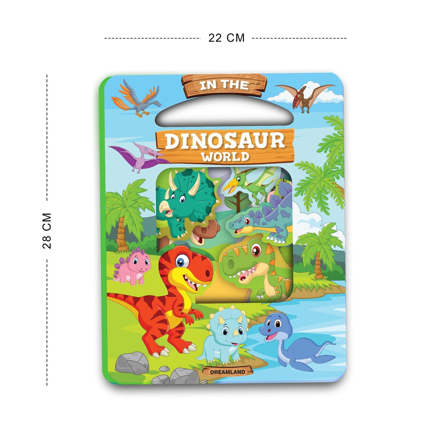 Window Cut Board Book - In the Dinosaurs world - Tinycubs - 