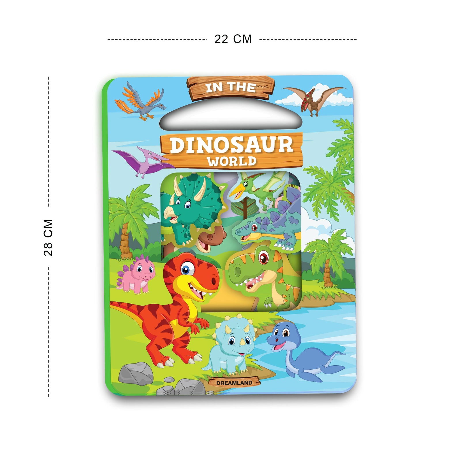 Window Cut Board Book - In the Dinosaurs world - Tinycubs - 