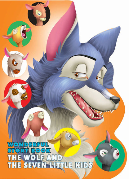 Wonderful Story Board book- The Wolf and the Seven Little Kids - Tinycubs - 