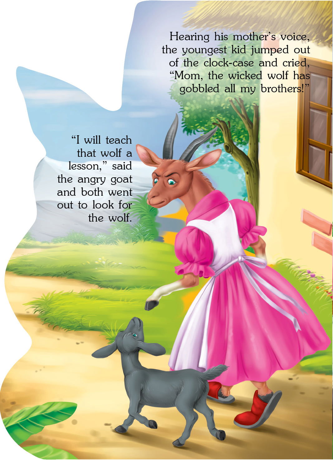 Wonderful Story Board book- The Wolf and the Seven Little Kids - Tinycubs - 