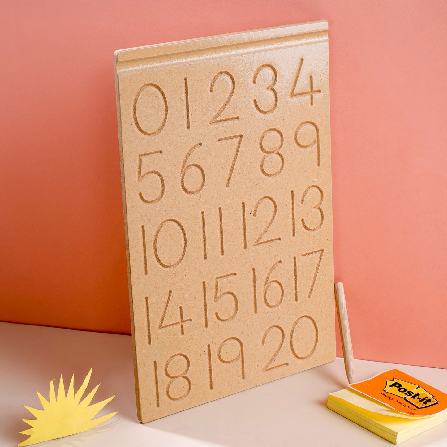 Wooden Educational Board - Numbers Puzzle 0 to 20 - Tinycubs - 