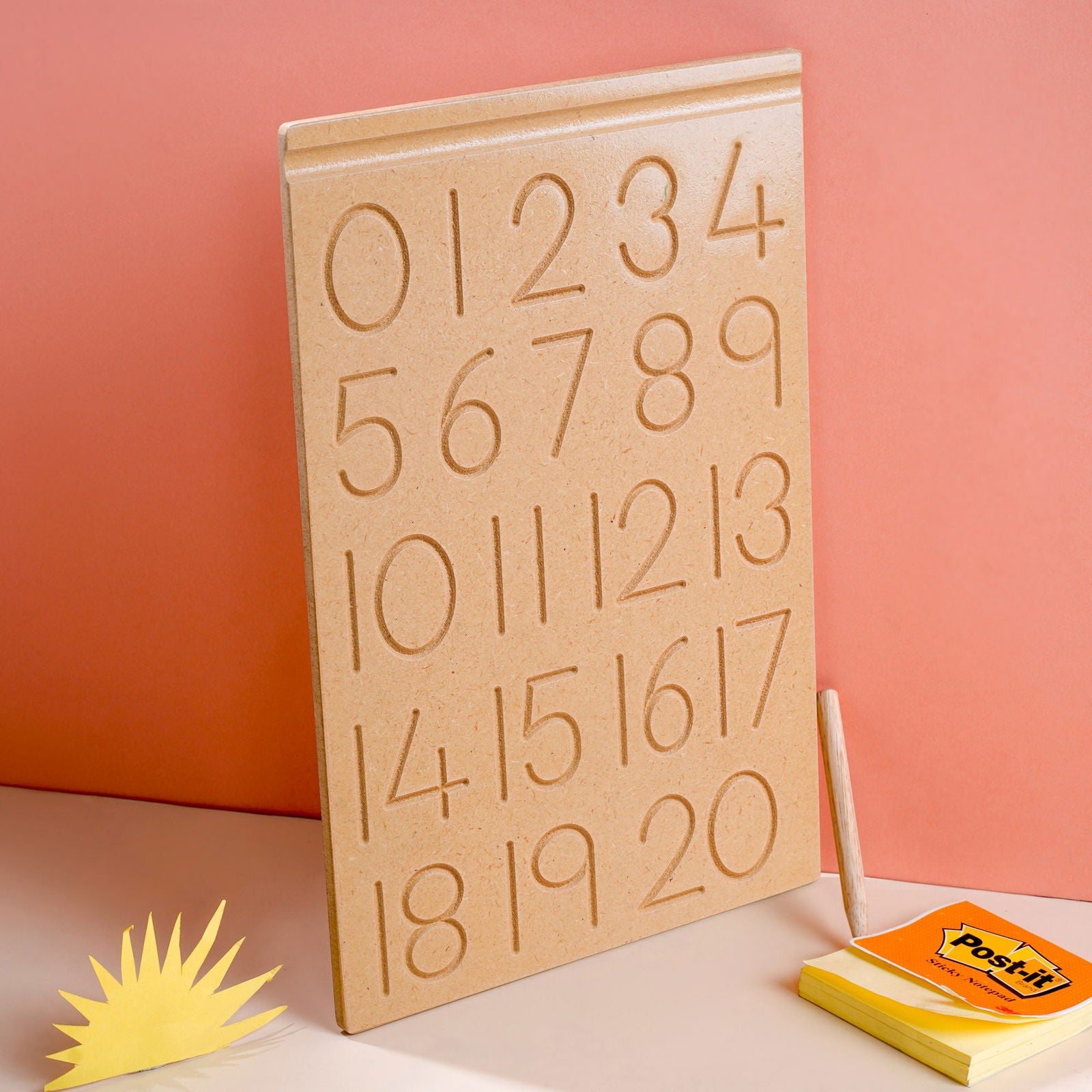 Wooden Educational Board - Numbers Puzzle 0 to 20 - Tinycubs - 
